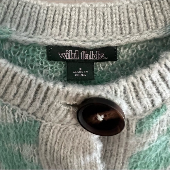 Wild Fable Patterned Button Cardigan - Picture 3 of 4